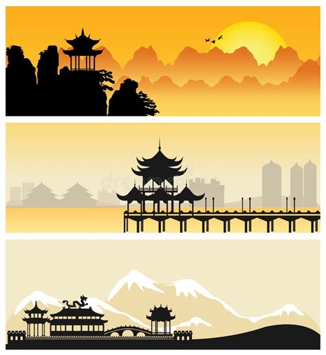 paisaje de china dibujo.